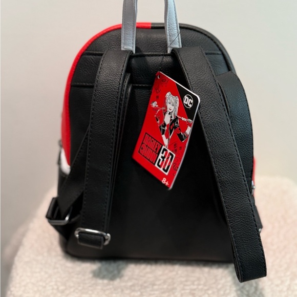 Loungefly Red and Black Geometric Backpack - Picture 3 of 4